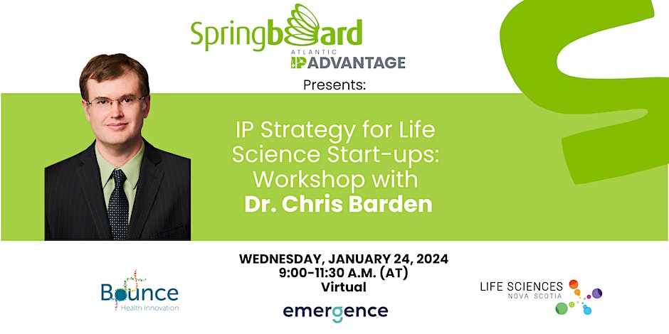 IP Strategy for Life Science Start-ups: Workshop with Dr. Chris Barden